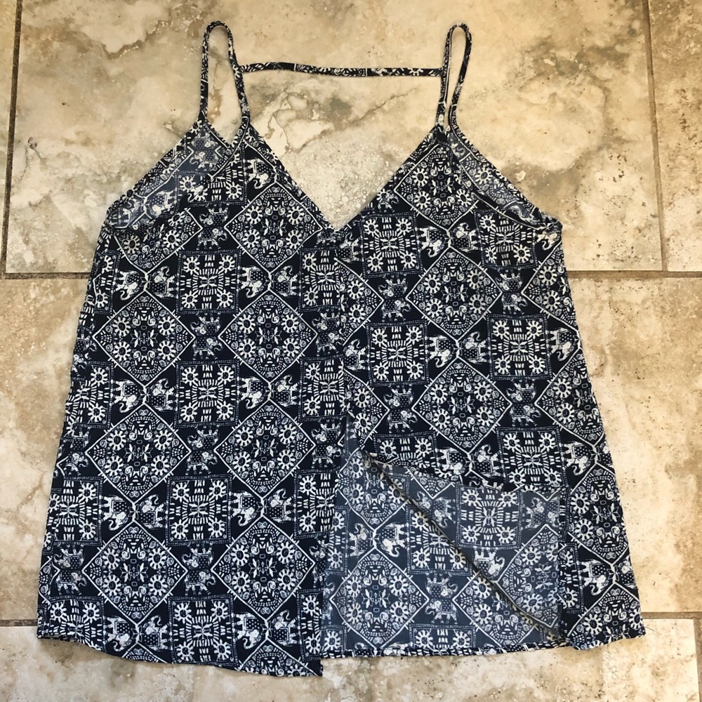 Love Tree size S Elephant Print Tank Top - Picture 3 of 6